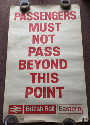 Original railway poster - original,