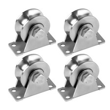 1-4 PCS Single Wheel Lifting Rope Pulley Block Heavy Duty Sliding Gate Roller UK