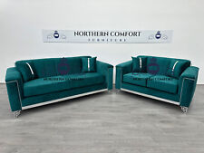 Alanya Sofa in New Teal Plush