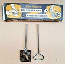 THE MASTER Tin Opener and Sardine Server - Silver