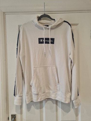 Champion white logo - hoody, with