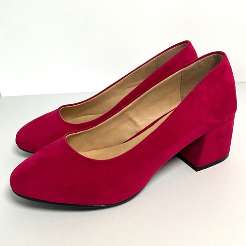 Evans shoes pink block heel - evans,