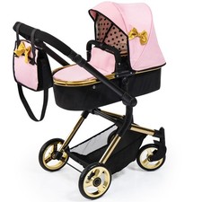Bayer Design Doll Pram Neo Vario - Pink & Gold Doll Accessories for Kids