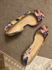 peterkaiser low heel peep toe multi coloured shoes