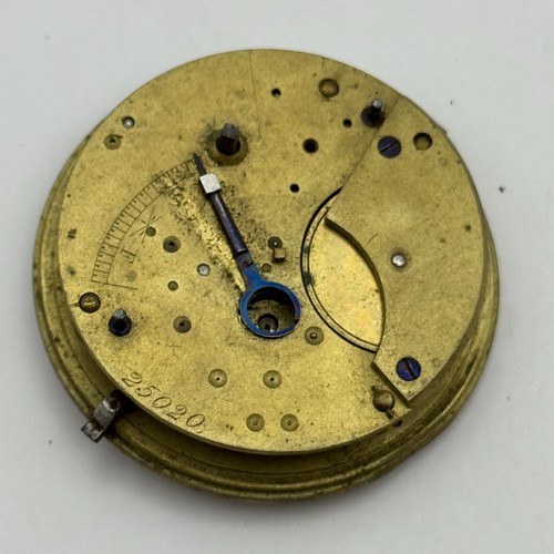 Fusee pocket watch movement - fusee,