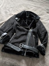 Topshop Black Faux Suede