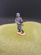 Vintage Timpo Toy WW2 German Soldier Red Hair  Machine Gun Mint