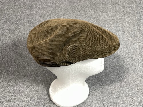 Vtg barbour corduroy flat cap - flat,