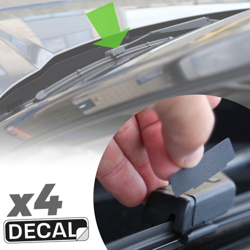 Wiper arm cover - wiper, sticker
