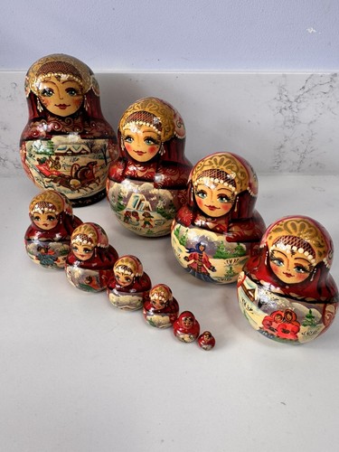 Vintage russian nesting dolls - russian,