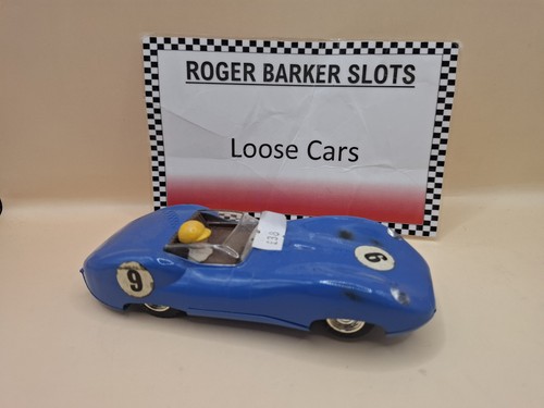 Scalextric lister jaguar - lister, blue
