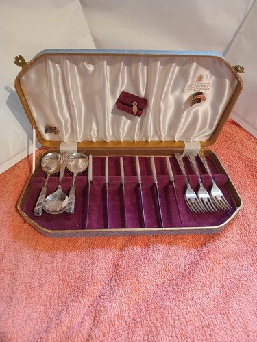 Vintage silver rose viners - rose, by