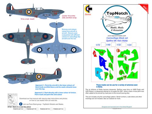 Topnotch spitfire vb c - 1/48, vb/c