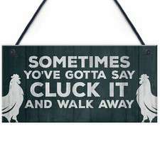 Funny chicken coop sign - chicken,