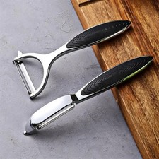 Heavy Duty Chrome Alloy Kitchen Potato Peeler Fruit Vegetable Rapid Slicer UK