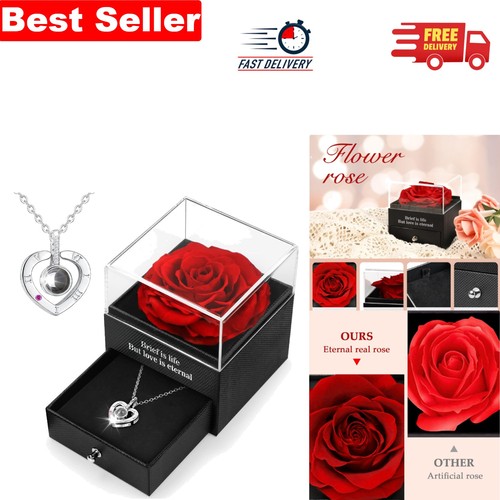 Stunning preserved real rose - preserved,