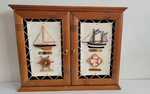 Vintage nautical wooden key - wooden,