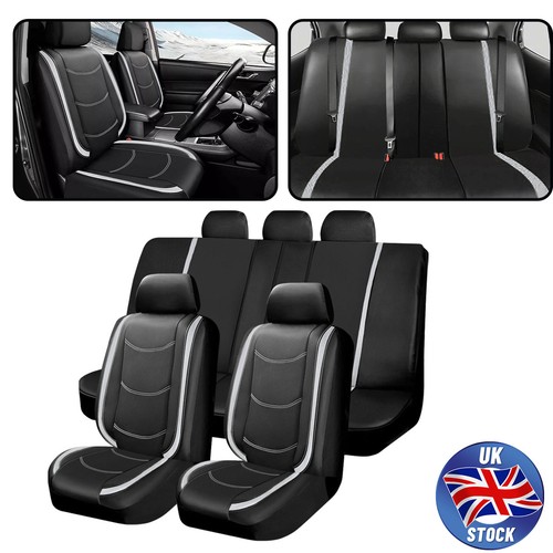 Black silver car seat - black, covers