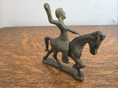 Roman bronze horse rider - roman,