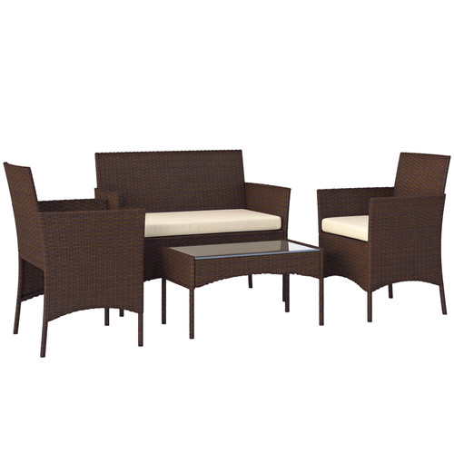 Outsunny piece rattan - outsunny,