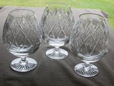 3 x Webb Corbett Large Brandy