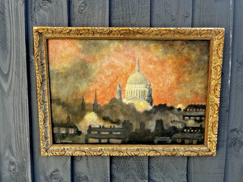 Vintage original oil painting - oil,