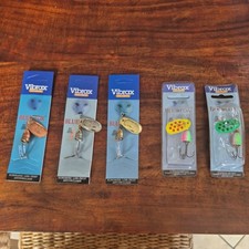 Vibrax Spinners 5 Pack Size 3 - Inline rotex spinner lure -Chub Perch trout