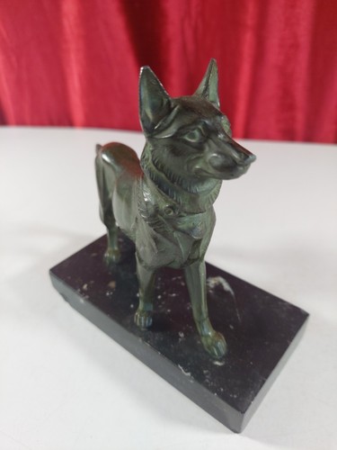 Vintage alsatian dog marble - vintage,