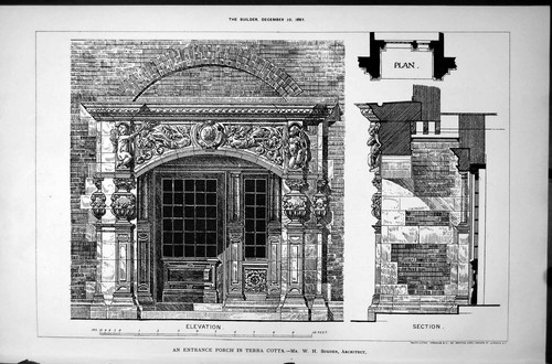 Old entrance porch terra - old,