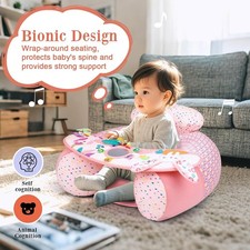 Blublu Park Sit Me Up Baby Seat with Cover, Portable Inflatable Baby Chair