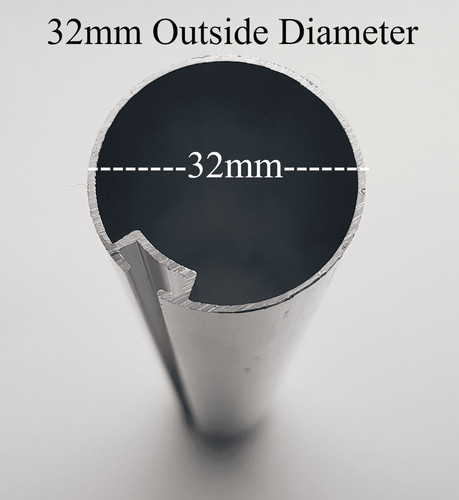 Roller blind tube - blind, cut