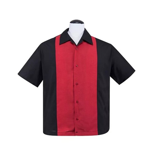 Black bowling shirt size - bowling,