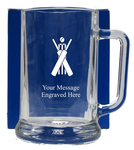 Personalised cricket pint - personalised,