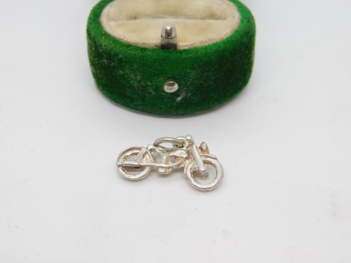 Sterling silver motorbike - sterling,