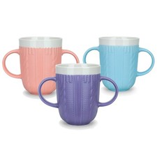 Boscul Two Handled Mug Cup Disability Aid Weak Grip Double Handle Dignity Marked