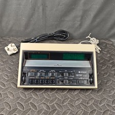 Hitachi KC-680E Electronic Clock Radio 3-Band FM/MW/LW Touch Snooze Retro