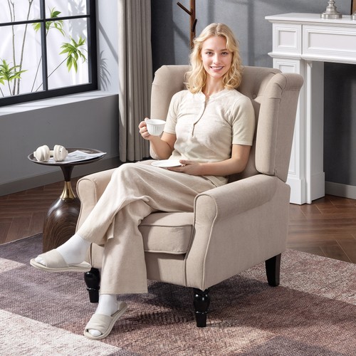 Wingback accent chair - accent, retro