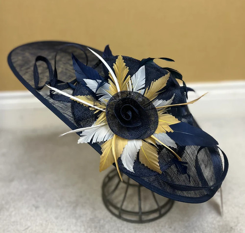 Large flower feather hatinator - flower,