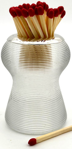 Silver mounted match striker - match,