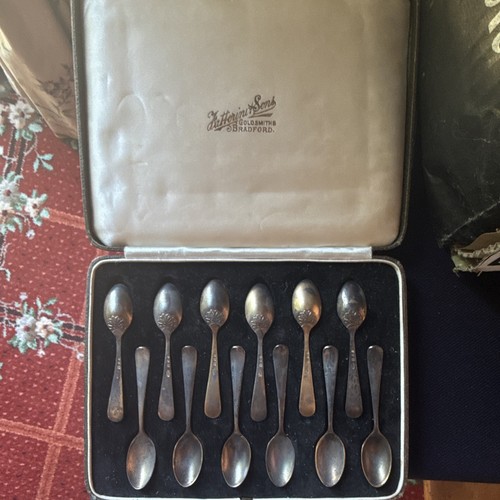 Silver coffee tea spoons - 12, coffee/tea