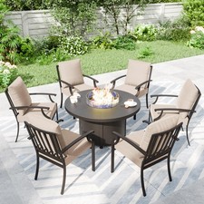 7 Piece Metal Outdoor Patio