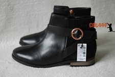 NEXT Genuine Leather Black Sleek & Suede Boots UK5/38 RRP £45