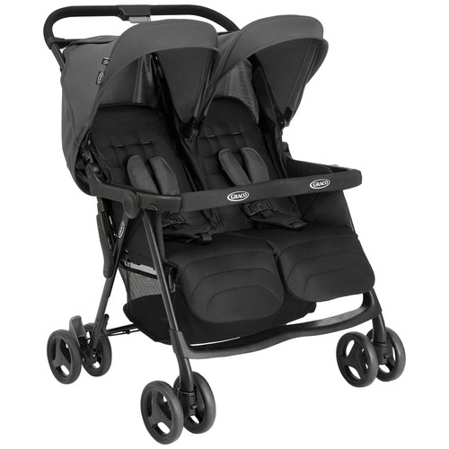 Double pram baby and - double, toddler