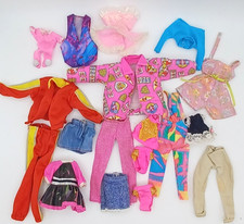 Vintage BARBIE KEN doll clothes 1990s retro naf naf Kelly clothes lot bundle