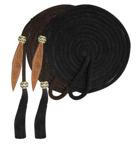 Showman nylon mecate reins - mecate,