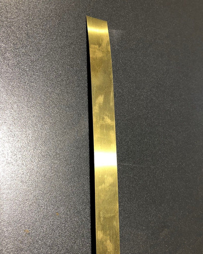 Brass metal strip - metal,