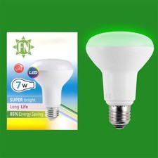 4x 7W LED R80 Coloured Reflector Disco Party Spot Light Bulbs ES E27 Screw Lamp