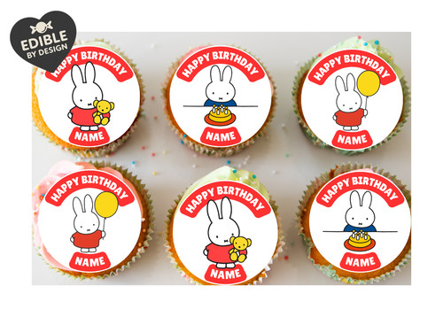 Miffy rabbit birthday cake - rabbit,