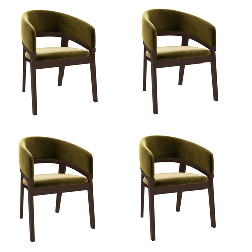 Set walnut olive green - walnut,