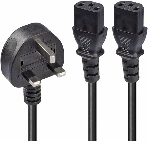 Pin plug to 2 x - 2.5m,